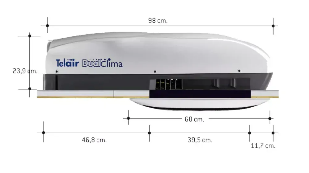 Střešní klimatizace Telair DualClima 8400H