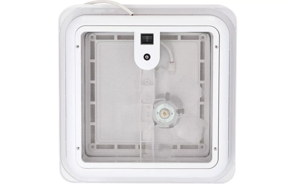 Střešní okno s ventilátorem Berger Turbo Vent 28 x 28 cm, bílé
