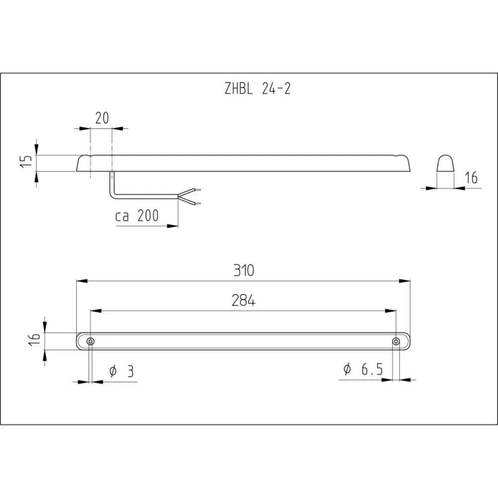 Přídavné brzdové světlo Jokon, červené