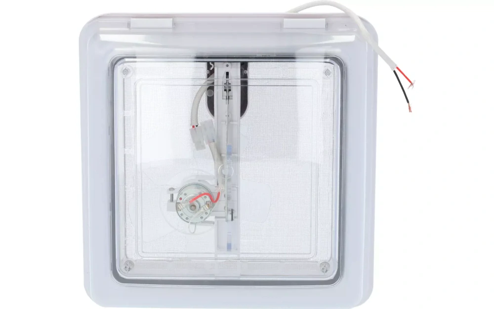 Střešní okno s ventilátorem Berger Turbo Vent 28 x 28 cm, čiré