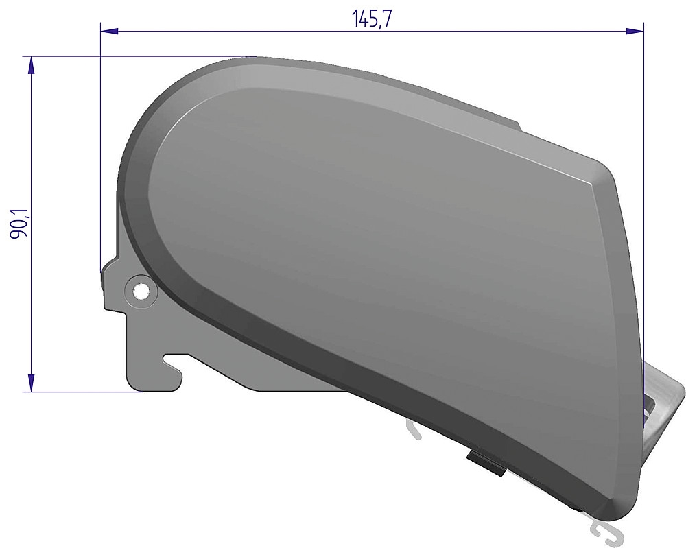 Thule Omnistor 6300, stříbrná, plachta šedá Mystic, 325 cm