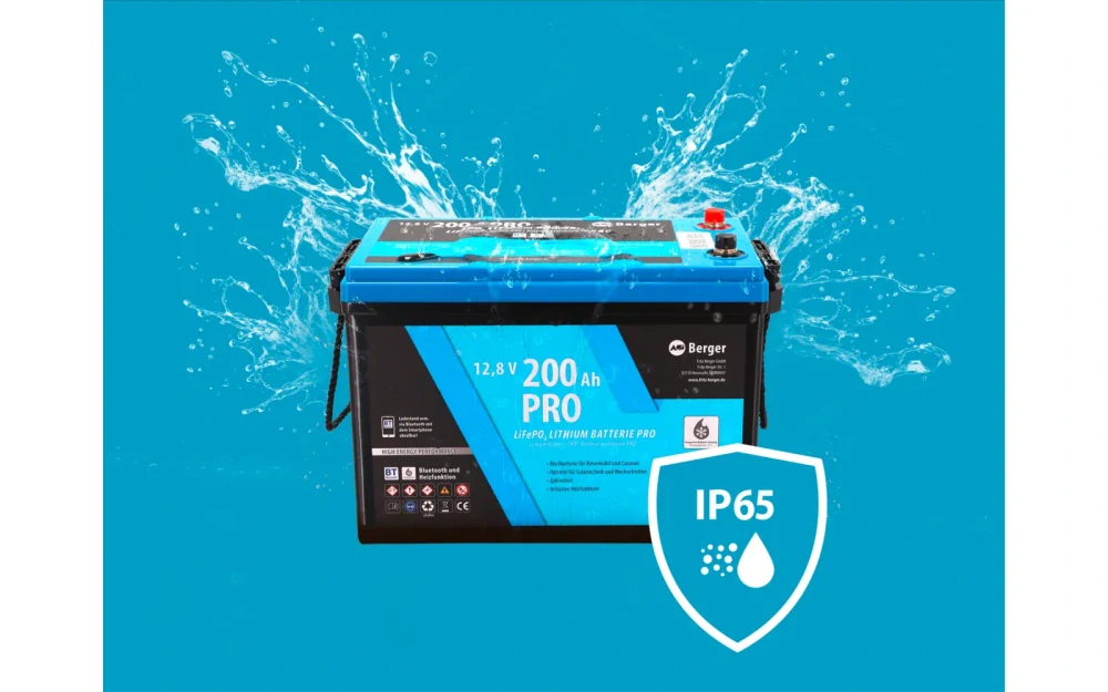 LiFePO4 baterie Berger Lithium Pro 200 Ah 12V s Bluetooth a ohřevem