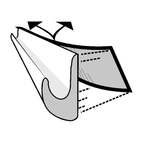 Okapová lišta Fiamma Drip Stop černá, 500 cm