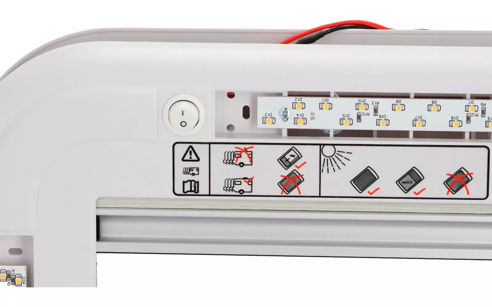 Střešní okno 70 x 50 s LED světlem