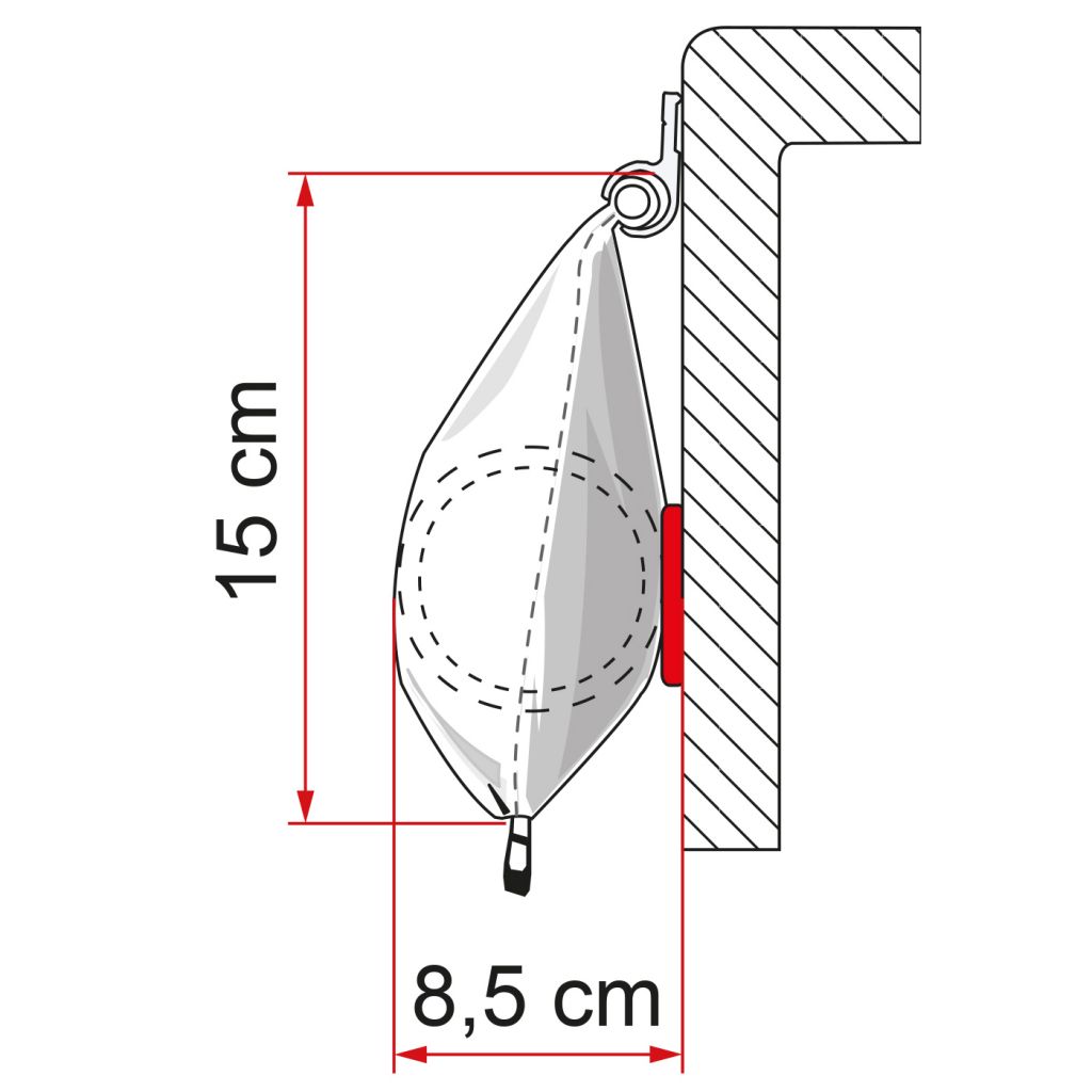 Fiamma Caravanstore 190 196 x 180 cm , plachta modrá Royal