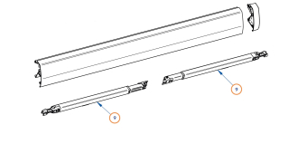 Podpěrná noha Thule Omnistor 6300, 300 - 325 cm