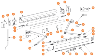 Podpěrná noha Thule Omnistor 5200, od 350 cm