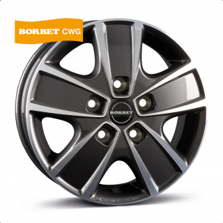 Kola Borbet CWD 6 x 16" Ducato Heavy, antracit