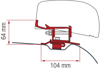 Adaptér Fiamma F40 Van pro PSA