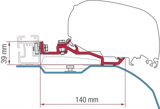 Adaptér F80S pro Fiat Ducato H2, černá