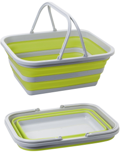 Skládací košík Brunner Holdall, zelenošedá