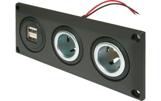 Kombinovaná zásuvka 12 V / USB, vestavná