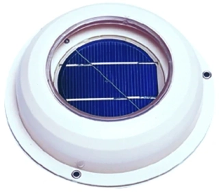 Solární ventilátor Lilie, bílý