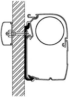 Sada plochých montážních adaptérů Thule Omnistor 5200 od 450 cm
