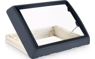 Náhradní sklo Dometic Midi-Heki Style 700 x 500 mm, šedá