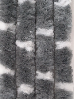 Dveřní závěs Arisol šedobílá 100 x 205 cm