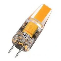 Žárovka LED G4 teplá bílá, 12 V / 2 W, COB, silikonový obal