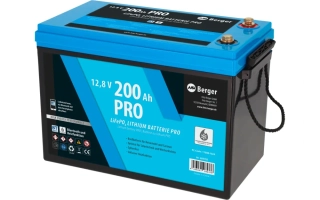 LiFePO4 baterie Berger Lithium Pro 200 Ah 12V s Bluetooth a ohřevem