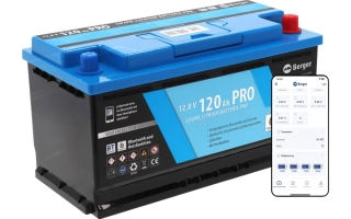 LiFePO4 baterie Berger Lithium Pro 120 Ah 12V s Bluetooth a ohřevem