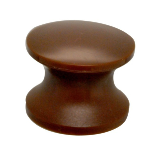 Tlačítko Push-Lock, hnědá