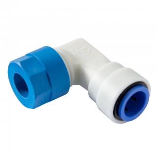 Úhlová přípojka bojleru M 20/JG 12 mm, modrá