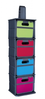 Závěsný organizér pro 4 skládací boxy Meori Mini