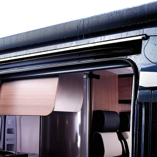 Boční okapová lišta LED RainTec RT 100 Ducato, černá